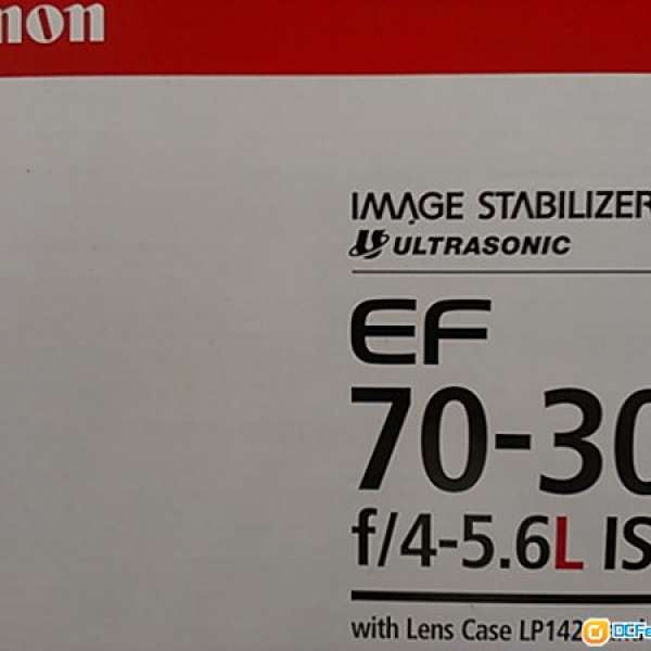 九成新!! Canon EF LEN 70-300mm F/4-5.6L USM IS 連Hoya filter!