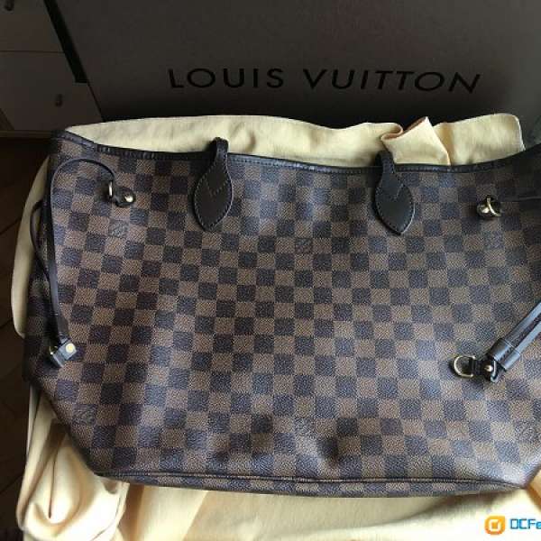 98%New 100% Real Louis Vuitton (LV) Neverfull Damier MM Size