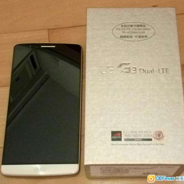 LG G3 Dual D858 金色香港行貨 有盒有單 原裝電池 x3