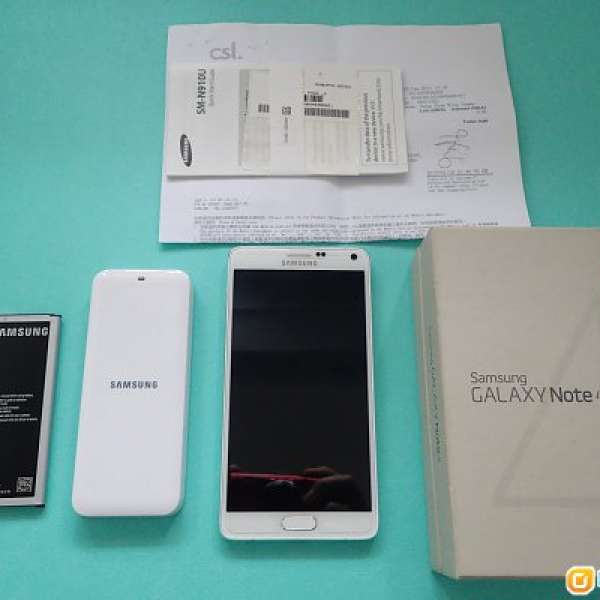 95% 新 Samsung Galaxy Note 4 行貨 32GB 單咭 (白色)