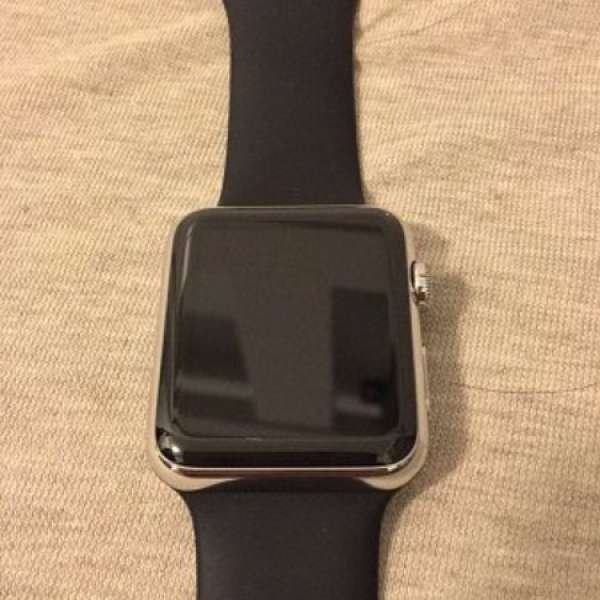 Apple Watch stainless steel 42mm 過保冇盒有線 操作正常