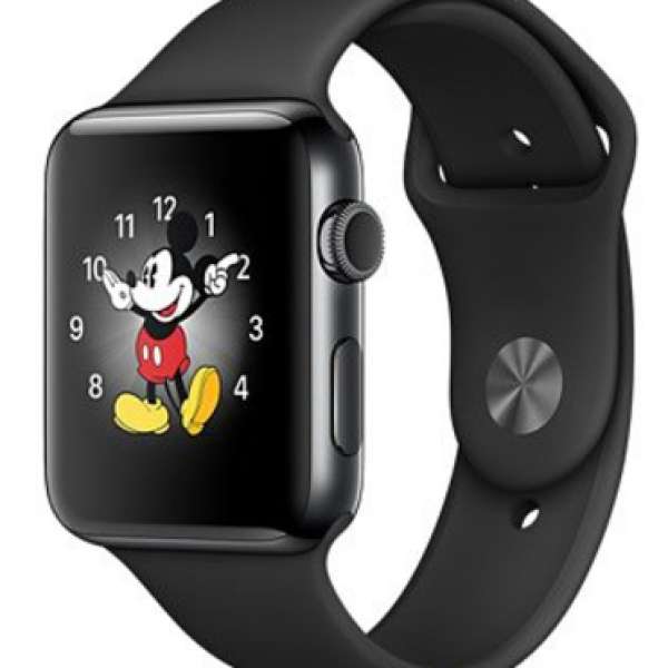[100%全新]Apple Watch 2 Stainless Steel Case with Black Sport Band(42mm)