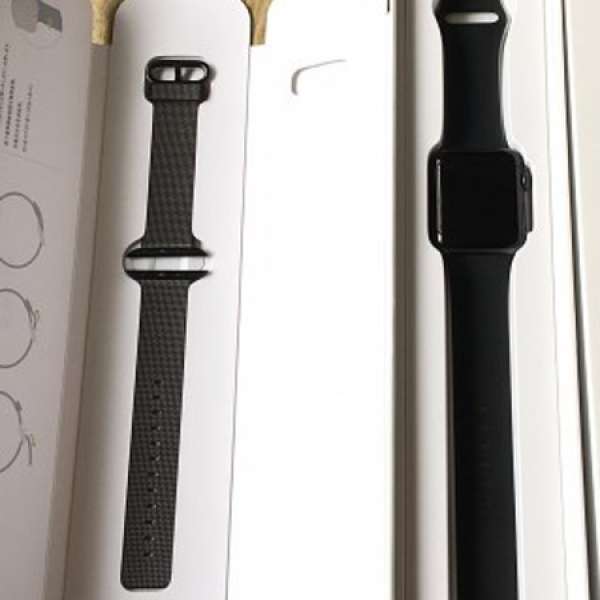 99% 42mm太空灰 S2 Apple watch 2條帶，全套有單，只帶過2次0花