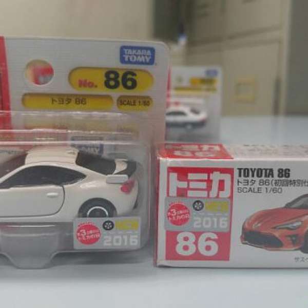 Tomica Toyota 86(初回)紅白一對