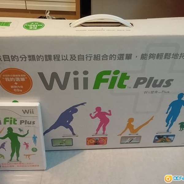 賣99%新 wii fit 板連遊戲中文版wiifit plus