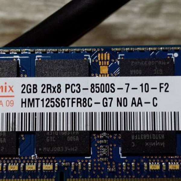 Hynix DDR 3 2GB Notebook RAM 兩條