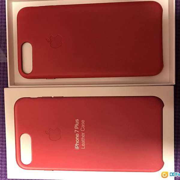 99.9% New iphone 7 plus 原裝apple皮套 紅色