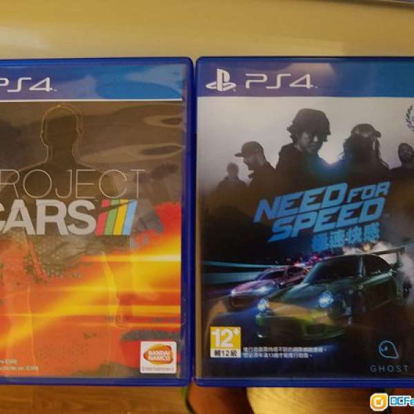 PS4 Need for Speed 2015 + Project Cars