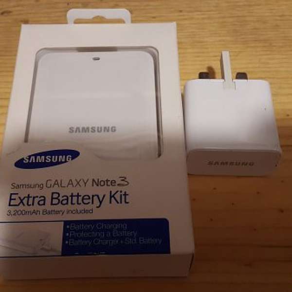 Note 3 充電盒（單盒，冇電池） + Samsung原廠 USB 火牛