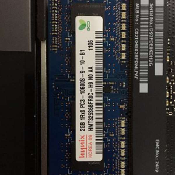 DDR3 1333 2GB mac pro notebook ram X 2 = 4GB SO-DIMM