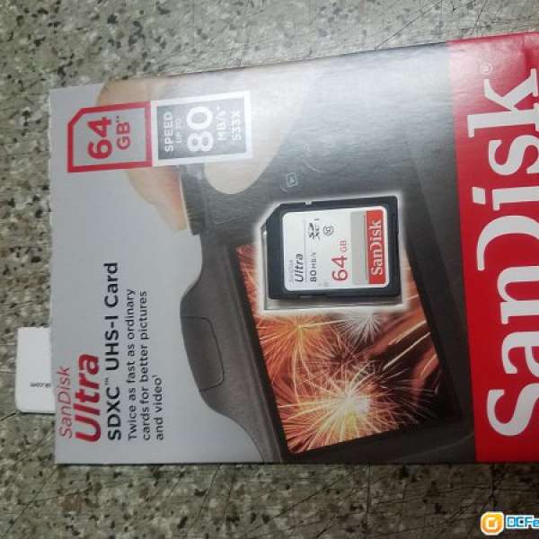 SanDisk Ultra SDHC 64GB Card C10 80MB/s