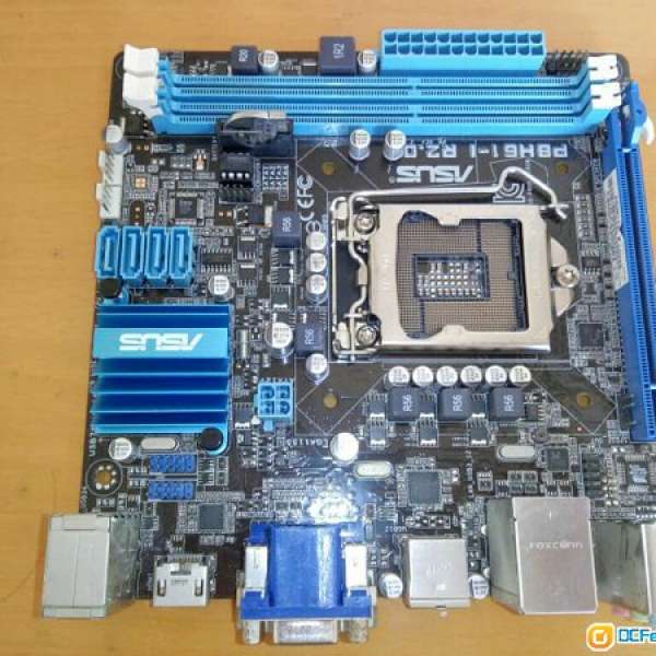 (ITX) ASUS H61 ITX底板連背板 (Model: P8H61i R2.0) 100% WORK