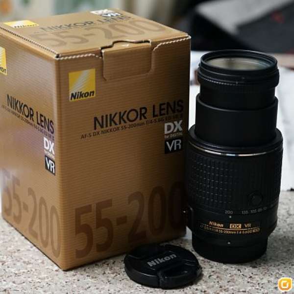 99%新 Nikon 55-200mm F/4-5.6G ED VR II DX 長鏡