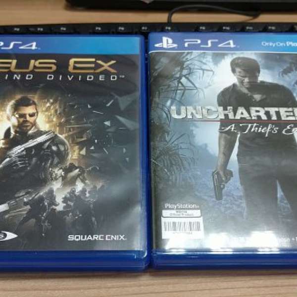 放PS4 Uncharted 4, Deus Ex