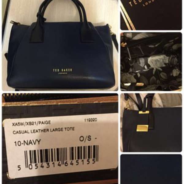 TED BAKER LONDON  CASUAL LEATHER LAGER TOTE XA5W/XB21/PAIGE  手袋購物包包