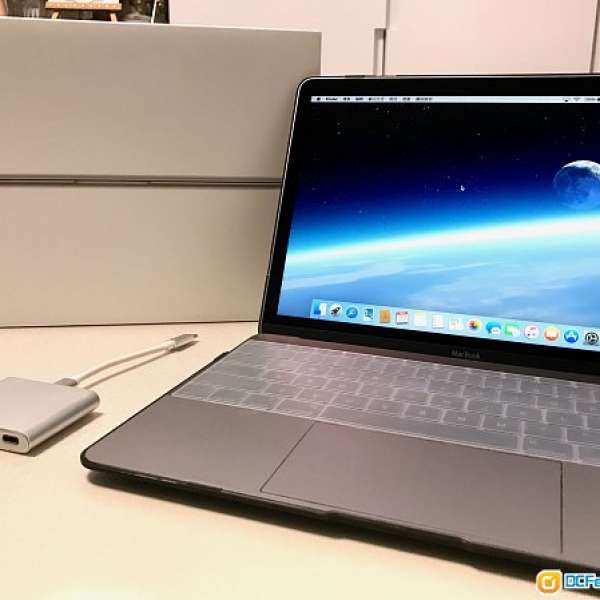 95%新2015 MacBook 12-inch 太空灰 core m1.3 512 ssd 有applecare長保到2018年5月