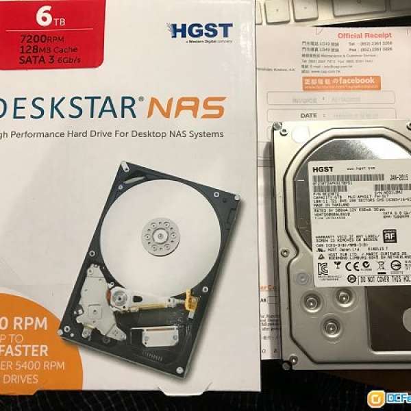 HGST HD-72NAS60 3.5" 6TB NAS 7200rpm SATA3 Harddisk 有保