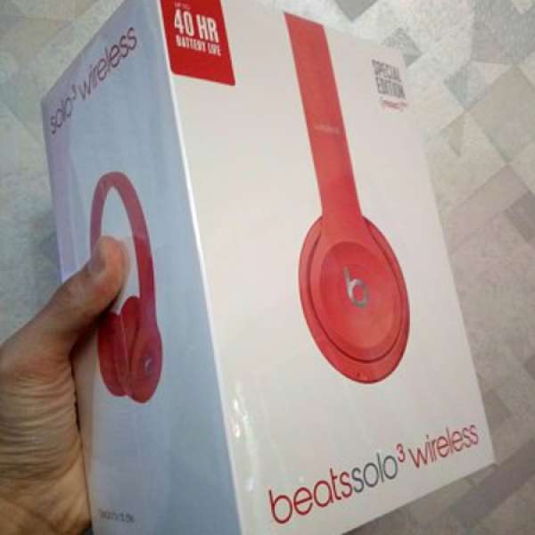 (Apple) 100% NEW Beats Solo 3 wireless 紅色