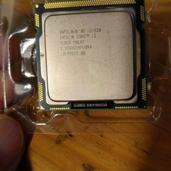 Intel i3 530 cpu連原裝風扇 socket1156