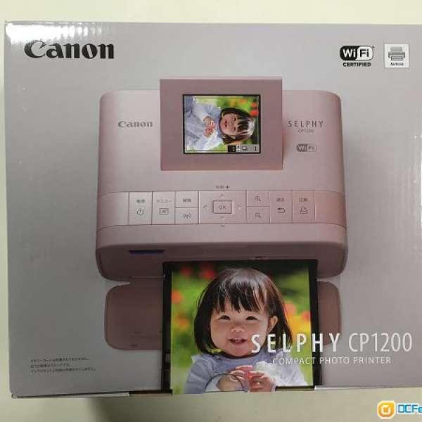 100% 新 Canon Selphy  CP1200 粉紅色