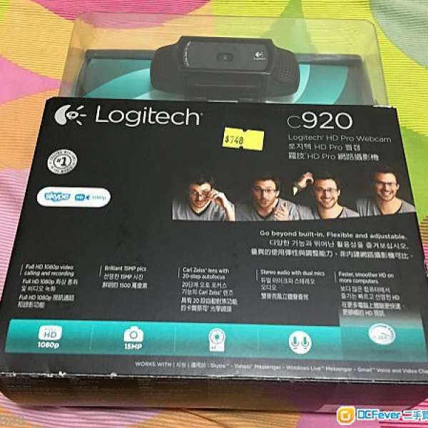 出售 90% 新 - 100% 正常 & Logitech HD Pro C920 網路攝影機 1080p 全高畫質