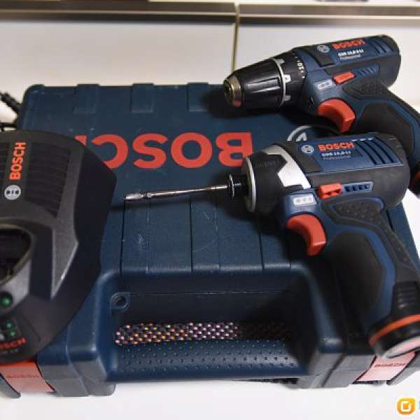 Bosch GSB 10.8-2-LI Combi + GDR 10.8-LI Impact Driver 2x2Ah