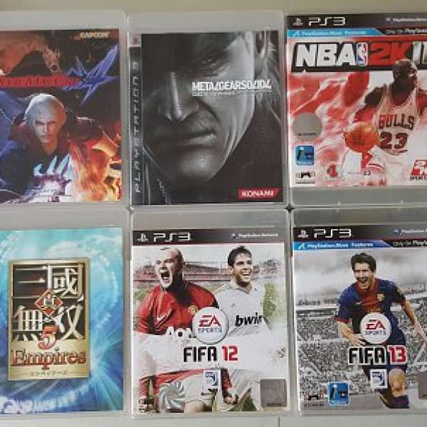 PS3 行貨+ 原廠手制+ 10 遊戲：北斗無雙、生化危機、三國無雙 5、Devil、MGS 4、SIM...