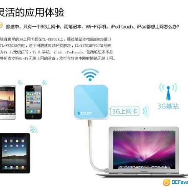 TP-LINK703N 150M 3g迷你无线路由器便携式 WIFI iPad伴侣