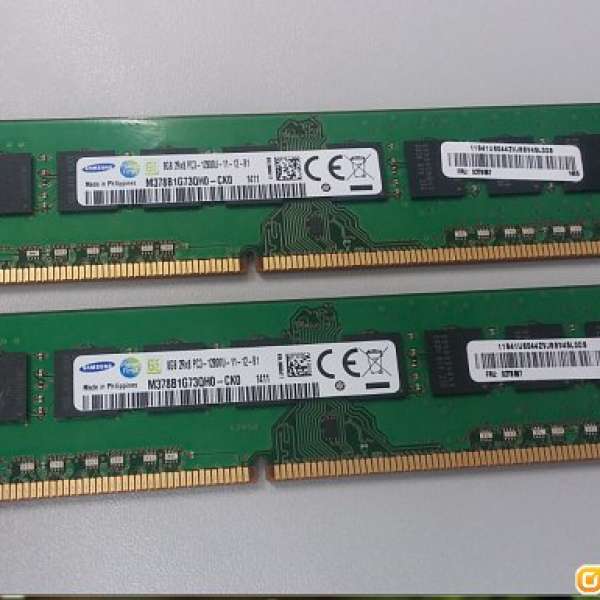 DDR3-1600 8GB desktop ram x2