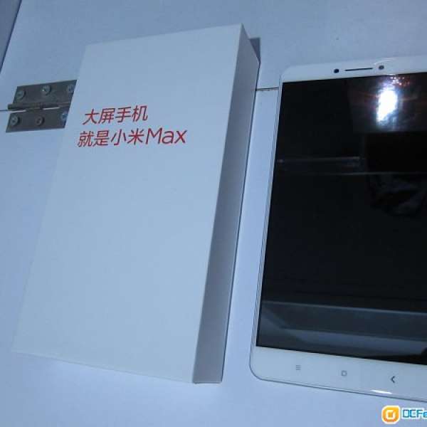 國行 小米MAX 3GB+64GB 高配版 銀色 (原生國際版MIUI, 已貼全屏玻璃貼, 送透明套)