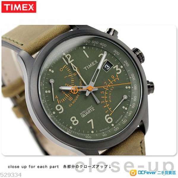 [新年清貨] 100% 全新 Timex T2P381DH 皮帶手錶 (最後一隻)