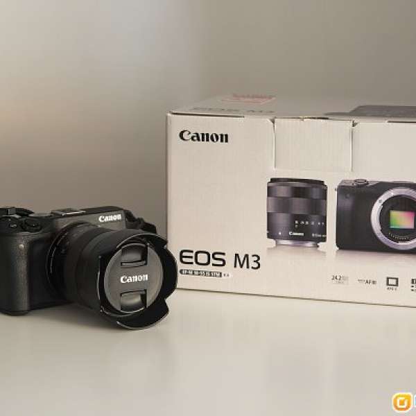 Canon M3 18-55 IS STM kit set + Helio 44 2 58mm F2