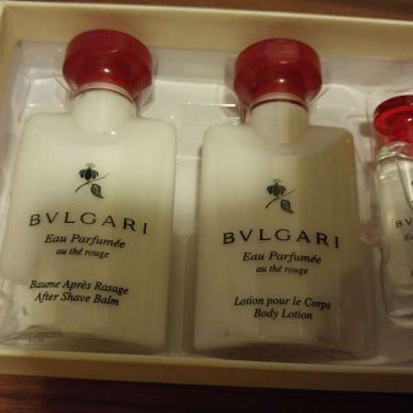 全新 BVLGARI 鬚後水 40ml/潤膚露 40ml/古龍水 5ml. 1套