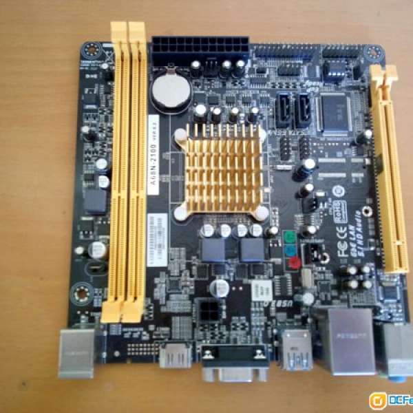 ( ITX) 新淨BIOSTAR A68N-2100 底板連背板(板载APU内建Radeon HD8210显示核心)