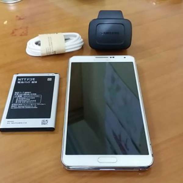 白色Samsung Galaxy note 3 LTE 行貨(兩電一充)