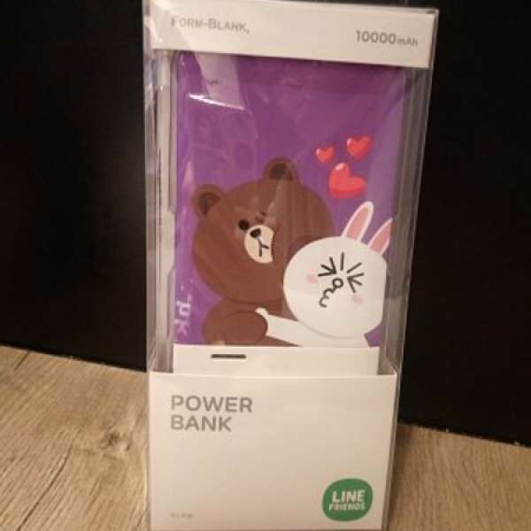 (情人節禮物之選) Line Friends Power Bank 熊大 尿袋充電器 10,000mAh雙輸出USB頭...