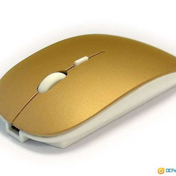 Azzor I30 Rechargeable Bluetooth Mouse 充電 藍牙 無線 滑鼠 金色