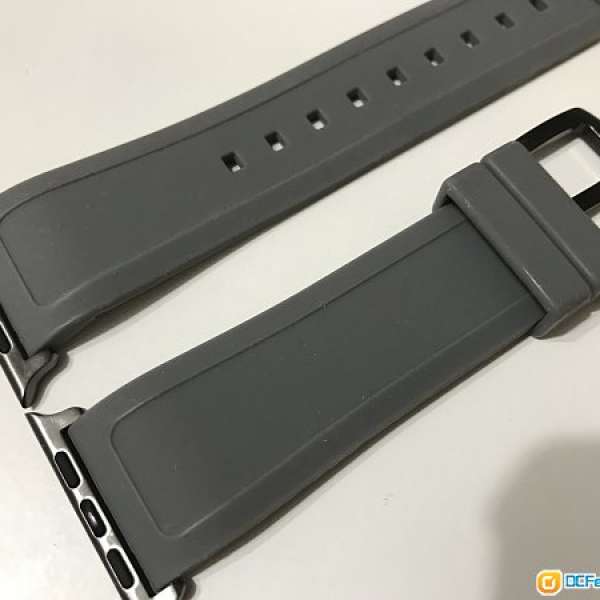Apple Watch 42mm 灰色 silicon 帶