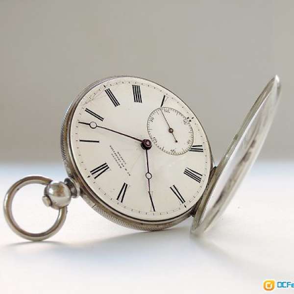 English “BENNETT” Silver Open Face Cylinder Pocket Watch c 1800’s
