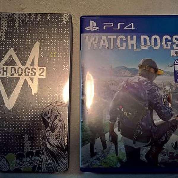 放*(PS4) 限量中英鐵盒特別版Watch dogs 2看門狗 (齊CODES)