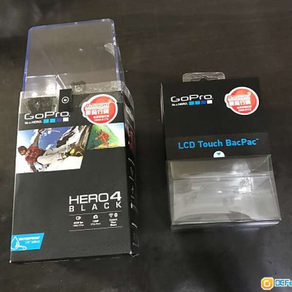 GoPro Hero 4 Black 連 LCD Touch Mon及原裝 WIFI smart Remote