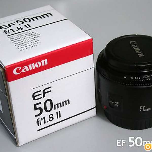 Canon EF 50mm F1.8 II Fullpackage