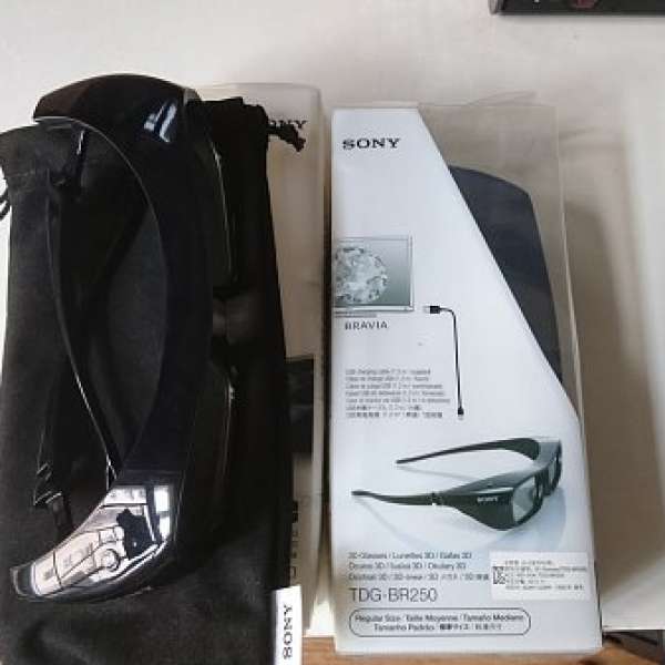 SONY 3D 眼鏡 TDG-BR250 2隻