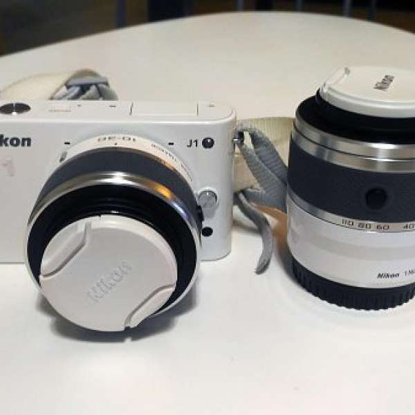 Nikon 1 J1相機 白色 連10-30mm + 30-110 mm Double zoom kit