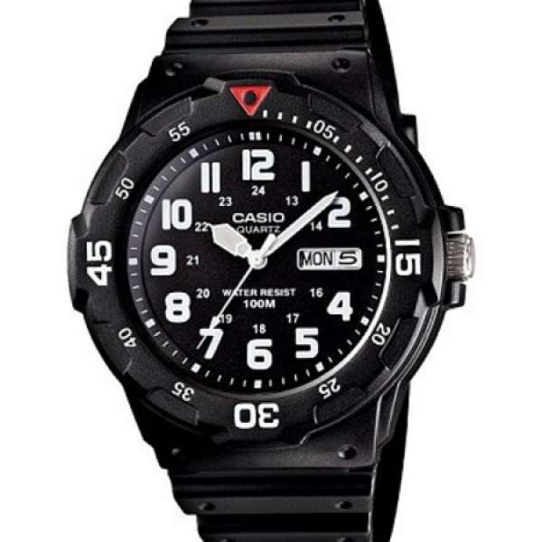 CASIO 光波的故鄉個性優質腕錶-黑-MRW-200H-1B