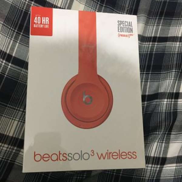 全新Beats Solo 3 wireless紅色