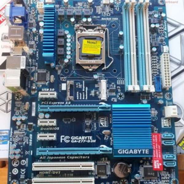 Gigabyte GZ-Z77-D3H Intel Z77 底板 (HDMI+SATA3.0+USB3.0)