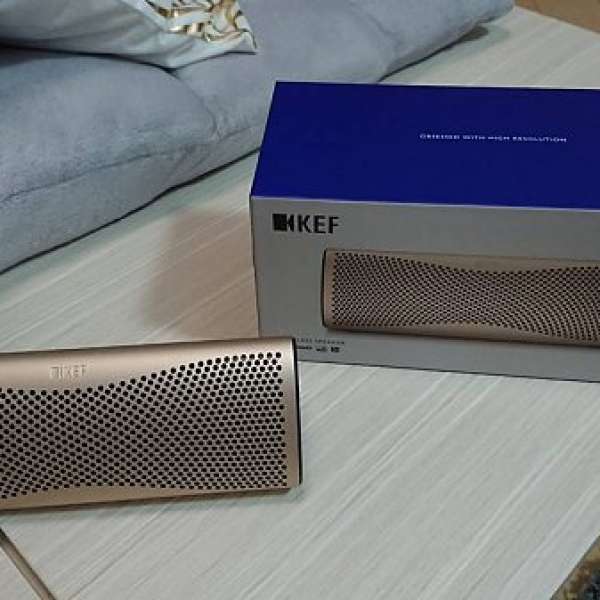 99%新 香港行貨 KEF MUO NFC 藍牙揚聲器 SP3892DD (金色) JBL BOSE UE