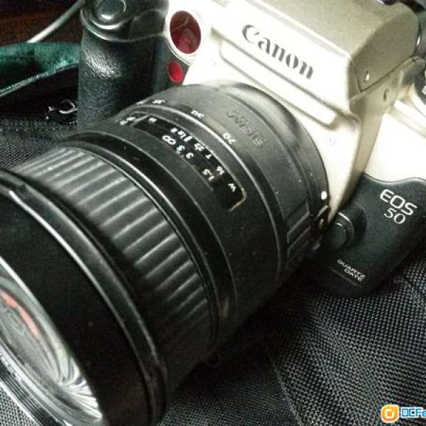 Canon EOS 50菲林機連適馬第一代28-70大光圈F2.8
