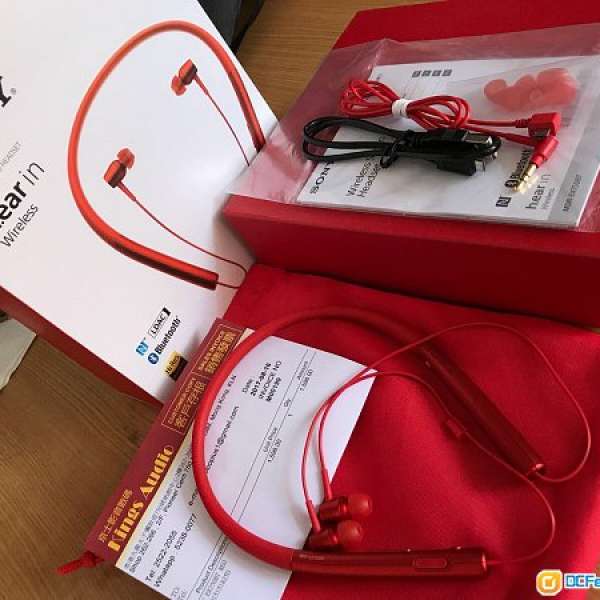 SONY MDR-EX750BT 無線耳機 Bluetooth（紅色）